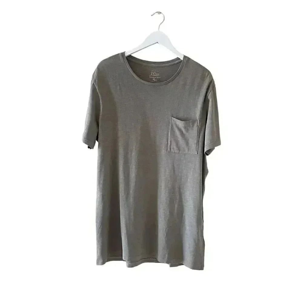 J Crew Garment Dyed Army Green Cotton Distressed Front Pocket Short SZ L # 1409